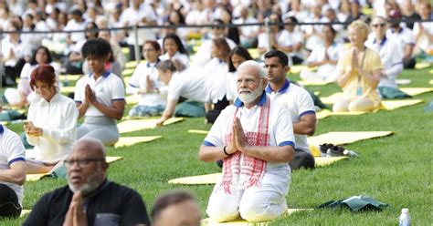 Modi flexes India’s cultural reach on Yoga Day with backbends and corpse poses on the UN lawn